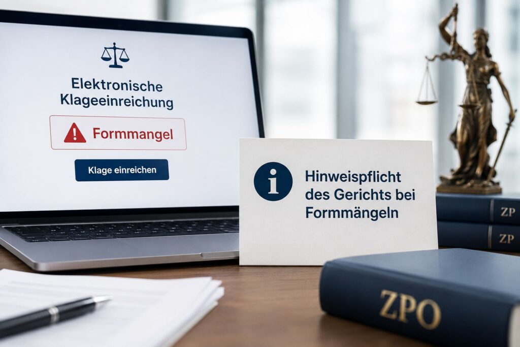 BFH: Gericht muss auf Formmangel bei elektronischer Klageeinreichung hinweisen